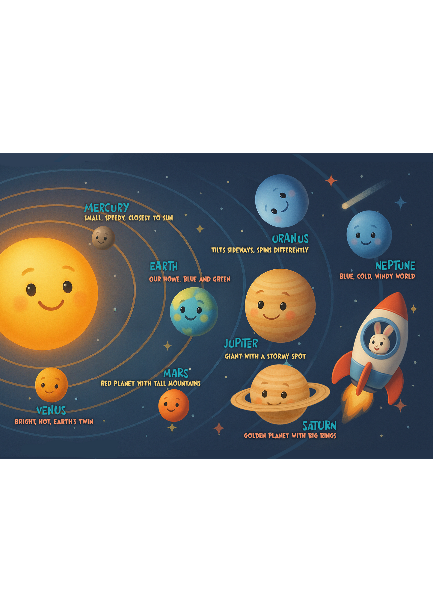 Discover the Solar System | Poster for Kids