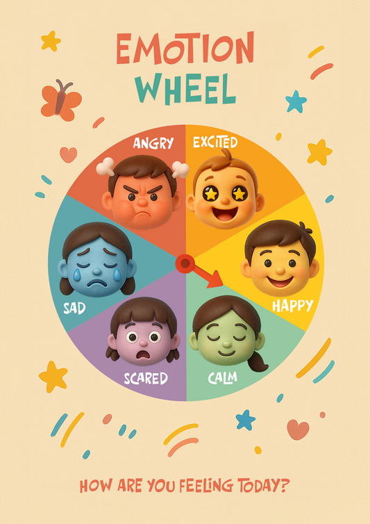 Emotion Wheel | Poster for Kids