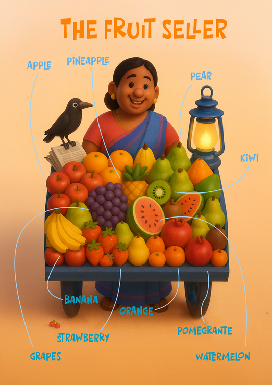 The Fruit Seller | Poster for Kids