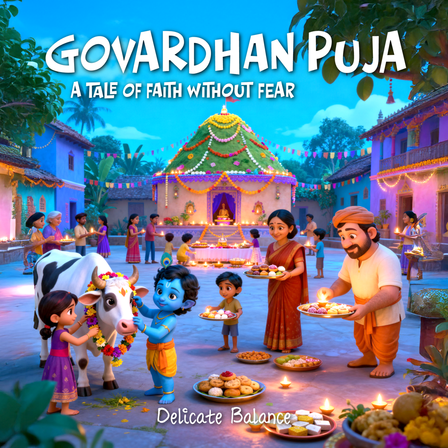 Govardhan Puja | A Krishna Story Kids | Storybook