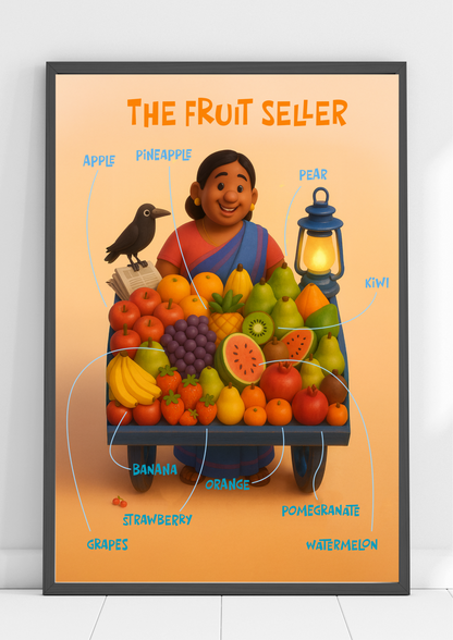 The Fruit Seller | Poster for Kids