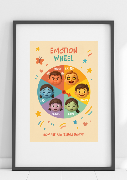 Emotion Wheel | Poster for Kids