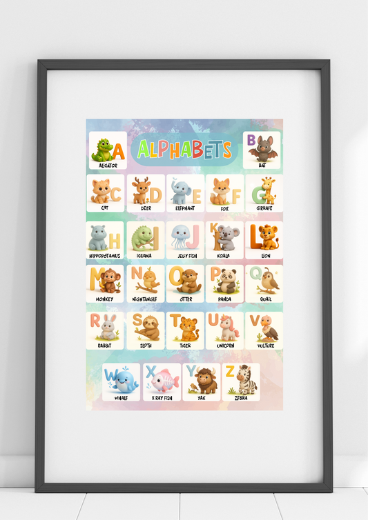 A to Z Animal Friends | Poster for Kids