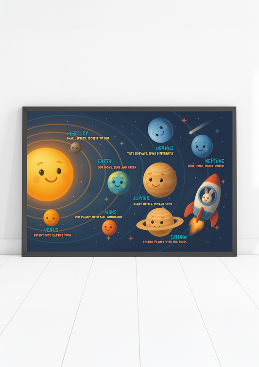 Discover the Solar System | Poster for Kids